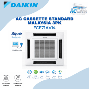 AC Daikin Cassette Standart Malaysia Wired FCE71AV14 3 PK