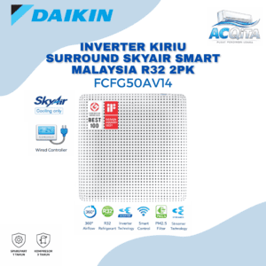 AC Daikin Cassette Inverter Kiriu Malaysia R32 Wired FCFG50AV14 2PK